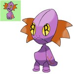 ambiguous_gender arm_markings biped front_view hair markings mouth_closed purple_body red_hair red_markings reference_image solo standing style_emulation three-quarter_view underbite unusual_eyes yellow_eyes reallydarkandwindie 2024_pokemon_gigaleak beta_pokemon_games nintendo pokemon beta_elgyem beta_pokemon_(species) humanoid 1:1 2024 colored concept_art digital_media_(artwork) digital_painting_(artwork) full-length_portrait hi_res official_art portrait shaded