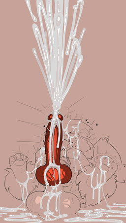 ambiguous_gender animal_genitalia animal_penis balls big_balls big_penis bodily_fluids canine_genitalia canine_penis chair_position clenching_balls cum cum_covered cum_everywhere cum_explosion cumshot ejaculation excessive_cum excessive_genital_fluids eye_roll feral feral_on_feral from_behind_position genital_fluids genitals huge_balls huge_penis hyper hyper_balls hyper_genitalia hyper_penis knot knotted_penis looking_pleasured male male/ambiguous messy penis pull_out sex size_difference vein veiny_balls veiny_knot veiny_penis savourysausages nintendo pokemon arcanine generation_1_pokemon growlithe pokemon_(species) 2026 absurd_res hi_res monochrome sketch