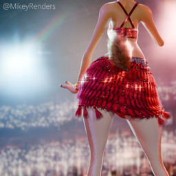 anthro big_butt bottomwear bracelet butt butt_focus clothing cloven_hooves concert female fluffy fluffy_tail hoof_hands hooves jewelry performance raised_tail red_clothing short_tail skirt solo sparkles sparkling_clothing stadium stadium_lighting standing tail thick_thighs topwear wide_hipped_female wide_hips mikeyrenders twilightv0ids_(modeler) disney zootopia gazelle_(zootopia) antelope bovid gazelle mammal 1:1 3d_(artwork) blender_(artwork) blender_cycles_(artwork) digital_media_(artwork)