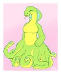 ancillary_head anguiped border breasts featureless_breasts female plushie pose solo transformation white_border jintally european_mythology greek_mythology mythology sylene_(blissey1) animate_inanimate reptile scalie snake 5:6 hi_res pinup