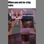 anthro apron apron_only cellphone clothing electronics first_person_view holding_cellphone holding_object holding_phone holding_smartphone looking_at_viewer male mostly_nude phone real smartphone solo text thick_thighs fg8235 starbucks foxy_(fg8235) canid canine fox mammal 1:1 english_text impact_(font) meme
