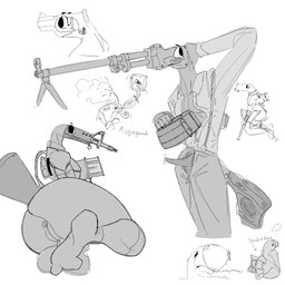 anthro anus backsack balls blush bodily_fluids bomb butt clothing erection explosives female genital_fluids genitals grenade group gun handgun machine machine_gun male penis pistol precum presenting presenting_anus presenting_hindquarters ranged_weapon revolver rifle tears unusual_anatomy unusual_genitalia unusual_penis unzipped upset weapon zipper daleks2377 animate_inanimate humanoid living_gun living_machine living_ranged_weapon living_weapon 1:1 hi_res monochrome sketch_page