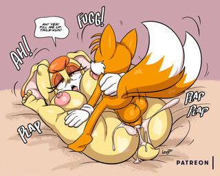 2_tails age_difference anthro anthro_on_anthro anthro_penetrated anthro_penetrating anthro_penetrating_anthro areola backsack balls big_balls big_breasts big_butt big_penis blush bodily_fluids breast_play breast_suck breasts butt cheek_tuft clothed clothed/nude clothing cum cum_in_vagina cum_inside cum_request dialogue dipstick_ears dipstick_tail drooling duo ear_markings ejaculation erection eye_roll facial_tuft female female_penetrated floppy_ears from_front_position genital_fluids genitals gloves gloves_only half-closed_eyes handwear handwear_only huge_balls huge_breasts huge_butt huge_penis humanoid_genitalia humanoid_penis insemination_request larger_anthro larger_female larger_penetrated legs_back long_ears looking_pleasured lying male male/female male_penetrating male_penetrating_female markings mating_press mature_anthro mature_female missionary_position moan mostly_nude motion_lines multi_tail multicolored_ears multicolored_tail narrowed_eyes nipple_fetish nipple_play nipple_suck nipples nude older_anthro older_female older_penetrated on_back onomatopoeia open_mouth orgasm orgasm_face penetration penile penile_penetration penis plap requesting saliva sex shota size_difference small_but_hung smaller_anthro smaller_male sound_effects speech_bubble spread_legs spreading sucking table_lotus_position tail tail_markings text thick_penis thick_thighs tuft vaginal vaginal_penetration young young_anthro young_male younger_anthro younger_male joaoppereiraus sega sonic_the_hedgehog_(series) miles_prower vanilla_the_rabbit canid canine domestic_rabbit fox lagomorph leporid lop_rabbit mammal oryctolagus rabbit red_fox true_fox 2021 5:4 english_text hi_res signature