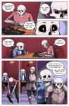 2017 animated_skeleton biped bone clothed clothing comic english_text fluffyslipper fur hi_res humanoid male not_furry papyrus_(undertale) sans_(undertale) skeleton text undead undertale undertale_(series)