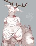 anthro antlers bandage big_breasts breasts curvy_figure female fur horn huge_breasts inverted_nipples nipples sagging_breasts solo teeth thick_thighs voluptuous white_body white_fur tokumori_kaisen bloodborne fromsoftware mythology sony_corporation sony_interactive_entertainment vicar_amelia beast_(bloodborne) canid canine canis mammal monster mythological_canine mythological_creature werecanid werecanine werecreature werewolf wolf 4:5 hi_res