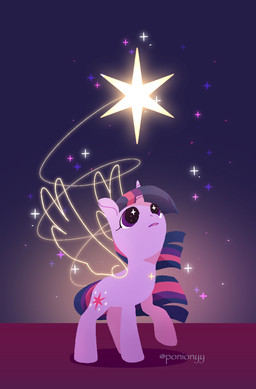 female feral hooves horn looking_up neon_lights raised_hoof sky solo sparkles star starry_sky ponionyy friendship_is_magic hasbro my_little_pony mythology twilight_sparkle_(mlp) equid equine mammal mythological_creature mythological_equine unicorn hi_res