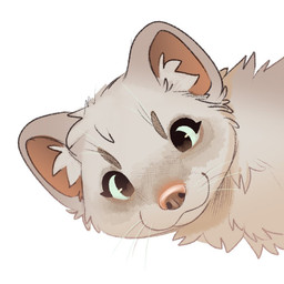 :3 cat_smile circle_eyebrows eyebrows female feral fur head_tuft inner_ear_fluff looking_at_viewer neck_tuft pink_nose simple_background smile solo tan_body tan_fur tuft whiskers white_background feve feve_(oc) gulonine hybrid mammal marten mustelid musteline pine_marten stoat true_musteline weasel 1:1 2025