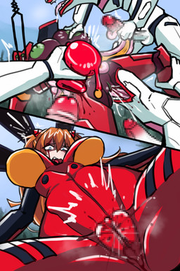 big_breasts blood bodily_fluids breasts camel_toe clothing cunnilingus death female forced genitals gore green_nipples guts hair intestines melee_weapon necrophilia nipples oral orange_hair organs penis polearm rape red_clothing red_skinsuit sex skinsuit snuff spear tight_clothing uterus vaginal vulva weapon skarma neon_genesis_evangelion asuka_langley_soryu evangelion_(cyborg) human mammal mass_production_eva 2:3 absurd_res censored hi_res mosaic_censorship