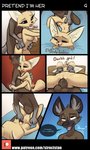 2021 aggretsuko anthro anthro_on_anthro anthro_penetrated anthro_penetrating anthro_penetrating_anthro balls black_eyes bodily_fluids breasts canid canine comic cowgirl_position dialogue digital_media_(artwork) duo english_text female female_penetrated fennec_fox fenneko fox from_front_position genitals haida_(aggretsuko) hi_res hyena imminent_orgasm interspecies male male/female male_penetrating male_penetrating_female mammal nipples nude number on_bottom on_top orgasm_face page_number penetration penile penile_penetration penis penis_in_pussy profanity pussy reverse_cowgirl_position sanrio sex siroc speech_bubble spotted_hyena sweat text true_fox url vaginal vaginal_penetration