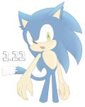 anthro blue_body blue_fur blush claws dipstick_tail female fur green_eyes long_tail markings multicolored_tail simple_background solo tail tail_markings white_background white_body white_fur sikai sega sonic_the_hedgehog_(series) sonic_the_hedgehog eulipotyphlan hedgehog mammal