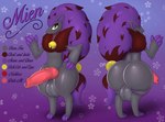 animal_genitalia animal_penis anthro backsack balls bell bell_collar big_balls big_butt big_penis biped butt canine_genitalia canine_penis claws collar erection front_view fur genitals grey_body grey_fur hair huge_balls huge_butt huge_penis knot male nude penis purple_background purple_claws purple_hair rear_view simple_background solo standing text thick_thighs yellow_eyes pandashorts nintendo pokemon fan_character mien_(pandashorts) generation_5_pokemon pokemon_(species) shiny_pokemon zoroark 2021 absurd_res english_text hi_res model_sheet