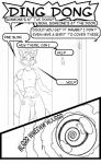 2014 absurd_res anthro arashidrgn breasts canid canine clothed clothing comic crossover dialogue duo english_text female fox fur hair hi_res hypnosis krystal_(star_fox) mammal mind_control monochrome nintendo star_fox text