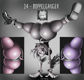 accessory anthro big_butt boots bracelet butt clothing disguise dress female footwear gloves hair_accessory hairband handstand_with_split_pose handwear jewelry panties pink_body red_eyes shoes solo spread_legs spreading tail underwear deltarapsody creepypasta sega sonic.exe_(creepypasta) sonic_the_hedgehog_(series) amy_rose doppelganger_(species) eulipotyphlan hedgehog mammal hi_res monochrome
