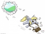 blonde_hair breaking_the_fourth_wall crash cutie_mark derp_eyes envelope feathered_wings feathers female feral front_view grey_body grey_feathers grey_skin hair hill hole_(anatomy) letter looking_at_viewer lying mail messenger_bag on_front outside quadruped simple_background solo stamp tail three-quarter_view white_background wings scarab_dynasty friendship_is_magic hasbro my_little_pony mythology derpy_hooves_(mlp) equid equine mammal mythological_creature mythological_equine pegasus broken 4:3 digital_media_(artwork) full-length_portrait hi_res portrait wallpaper