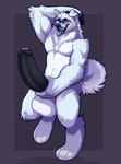 anthro balls big_balls big_penis eyewear fur genitals glasses huge_balls huge_penis hyper hyper_balls hyper_genitalia hyper_penis male muscular muscular_male penis presenting solo white_body white_fur dominate_(artist) cirrus_(akaijudog) canid canine canis domestic_dog mammal nordic_sled_dog samoyed spitz absurd_res hi_res