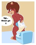 anthro clothed clothing diaper diaper_only fart feces full_diaper male messy_diaper pooping potty potty_chair pull-ups_(diaper) soiled soiled_diaper soiling solo tail text topless unclean_diaper used_diaper wearing_diaper young baltnwolf_(artist) mammal absurd_res digital_media_(artwork) english_text hi_res