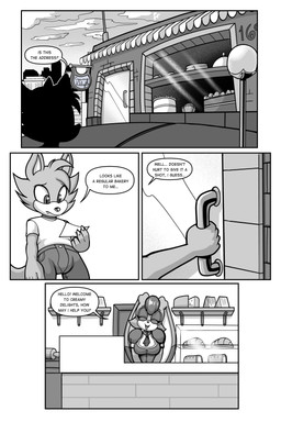 anthro dialogue female male text fourssss sega sonic_the_hedgehog_(series) fan_character vanilla_the_rabbit lagomorph mammal 2026 absurd_res black_and_white comic digital_drawing_(artwork) digital_media_(artwork) hi_res monochrome