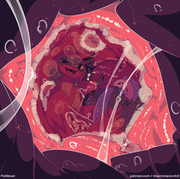 animal_genitalia balls bodily_fluids cum cum_in_stomach cum_inside extreme_size_difference female feral fully_submerged genital_fluids genitals group group_sex inside_stomach internal male male/female multiple_prey oral_vore organs penis sex size_difference stomach tapering_penis text vore willing_prey conditional_dnp insomniacovrlrd passiontail_isle daisy_(insomniacovrlrd) jonah_(insomniacovrlrd) aquatic fish mammal pelagice_(insomniacovrlrd) pockoon_(insomniacovrlrd) reptile scalie wrigglish_(insomniacovrlrd) 2025 hi_res url