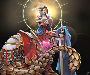abstract_background cloak clothing holding_melee_weapon holding_object holding_sword holding_weapon humanoid_face knight_armor looking_at_viewer male melee_weapon pangolin_tail pose solo sword weapon philosopheropposite dungeon_crawl_stone_soup mammal pangolin taur 6:5 hi_res