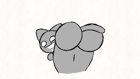 anthro anus butt butt_focus grey_body grey_ears grey_tail grin grinning_at_viewer looking_at_viewer looking_back looking_back_at_viewer male shaking_butt simple_background smile smiling_at_viewer solo tail white_background white_eyes x_anus kasa_beanie the_june_archive_and_restoration_project fuzz_the_cat domestic_cat felid feline felis mammal 16:9 2023 animated digital_media_(artwork) loop widescreen