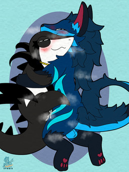 anal anal_penetration anthro blush bodily_fluids cuddling cum cum_in_ass cum_inside duo ejaculation feral genital_fluids intersex intersex/male jewelry male male/male musk musk_cloud necklace orgasm_face pawpads penetration syngie nintendo pokemon moonlight_(snivy) generation_5_pokemon novabeast pokemon_(species) snivy 3:4 digital_media_(artwork) hi_res