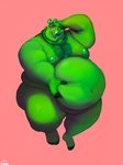 anthro belly green_body male moobs navel nipples obese obese_anthro obese_male overweight overweight_anthro overweight_male solo uniparasite angry_birds rovio_entertainment sega the_angry_birds_movie king_leonard_mudbeard pig_(angry_birds) domestic_pig mammal suid suine sus_(pig) 2021 hi_res