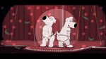 animal_genitalia anthro balls butt clothing duo ear_piercing fishnet_clothing genitals male male/male on_stage piercing sheath delirost family_guy brian_griffin jasper_(family_guy) canid canine canis domestic_dog mammal hi_res male_(lore)