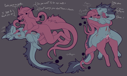 anthro balls bite blood blush bodily_fluids breasts cum cum_in_vagina cum_inside dialogue dominant dominant_gynomorph dominant_intersex duo erection explicitly_stated_nonconsent female female_penetrated female_raped forced fur genital_fluids genitals gynomorph gynomorph/female gynomorph_dominating_female gynomorph_penetrating gynomorph_penetrating_female gynomorph_rape gynomorph_raping_female hair impregnation_attempt intersex intersex/female intersex_penetrating intersex_penetrating_female multi_tail nipples nude penetration penile penile_penetration penis penis_in_vagina rape sex shoulder_bite simple_background speech_bubble submissive submissive_female tail text vaginal vaginal_penetration vulva wounded pantheggon mythology fisk_cerris ghost_(pantheggon) dragon mythological_creature mythological_scalie scalie 2025 digital_drawing_(artwork) digital_media_(artwork) english_text hi_res