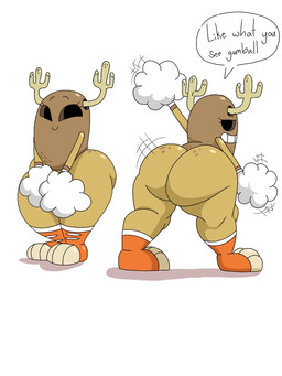 antlers big_butt butt cartoon_freckles clothing dialogue empty_eyes female footwear freckled_butt freckles horn huge_butt loli looking_at_viewer looking_back motion_lines not_furry pom_poms simple_background smile socks solo speech_bubble tan_body text thick_thighs white_background wide_hips young young_female young_humanoid japansadface cartoon_network the_amazing_world_of_gumball penny_fitzgerald humanoid mammal 2023 3:4 digital_media_(artwork) english_text