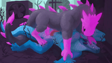anal anal_penetration animal_genitalia animal_penis anthro anthro_on_feral bestiality black_body blue_body bodily_fluids butt countershading detailed_background dominant dominant_feral duo erection eyes_closed feral forced genital_fluids genital_slit genitals glowing glowing_genitalia glowing_penis knot male male/male male_penetrated male_penetrating male_penetrating_male nude penetration penile penis questionable_consent sex sky smile tail tapering_penis ruimtekroeg european_mythology mythology rain_world videocult anomalous_blue_dragon dragon lizard_(rain_world) mythological_creature mythological_scalie pink_lizard_(rain_world) scalie western_dragon 16:9 hi_res widescreen