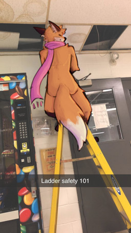 ambiguous_gender anthro brown_ears countershade_ears countershade_face countershading eyes_closed fur gloves_(marking) ladder leg_markings markings mostly_nude orange_body orange_fur osha_violation photo_background scarf scarf_only sitting socks_(marking) solo white_dipstick_tail sxlvally snapchat scarf_fox_(foxite) canid canine fox mammal red_fox true_fox 2025 digital_media_(artwork) hi_res meme photography_(artwork) nonbinary_(lore)