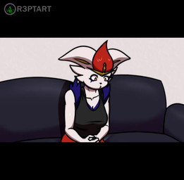 anthro anus balls bodily_fluids breasts clothing cum cum_inside duo ejaculation female from_front_position fur genital_fluids genitals human_on_anthro interspecies male male/female mating_press nipples nude penis sex sound_effects text vulva white_body white_fur r3ptart nintendo pokemon cinderace generation_8_pokemon human mammal pokemon_(species) animated hi_res long_playtime sound webm