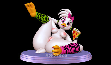 anthro anus bow_ribbon bracelet breasts clothed clothing ear_piercing ear_ring female fingers food footwear genitals jewelry legs_in_air legs_up looking_at_viewer makeup navel nipples nude partially_clothed piercing pink_nipples pink_vulva pizza pose ring_piercing smile socks solo spiked_bracelet spikes stage vulva nonotoys five_nights_at_freddy's five_nights_at_freddy's:_security_breach scottgames steel_wool_studios glamrock_chica avian bird chicken galliform phasianid 2023 3d_(artwork) digital_media_(artwork) hi_res pinup