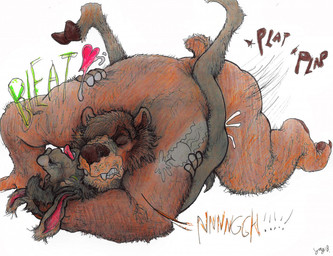 anal anal_penetration anthro anthro_on_anthro anthro_penetrated anthro_penetrating anthro_penetrating_anthro bareback bodily_fluids cum cum_in_ass cum_inside dominant dominant_male duo ejaculation from_front_position genital_fluids genitals internal interspecies larger_dom larger_male lying male male/male male_penetrated male_penetrating male_penetrating_male mating_press missionary_position on_back orgasm penetration penile penile_penetration penis penis_in_ass sex size_difference smaller_male submissive submissive_male translucent translucent_body yagi_b._(artist) bear bovid caprine goat mammal character_request