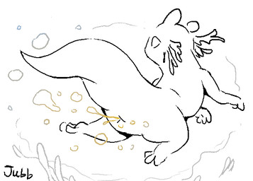 ambiguous_gender anus fart fart_bubbles fart_fetish feral rear_view simple_background solo tail text thick_tail underwater water white_background y_anus jubb rain_world videocult rivulet_(rain_world) slugcat 2023 artist_name