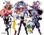 5:4 adelbert amarant_coral ambiguous_gender anthro armor black_mage_(final_fantasy) blonde_hair burmecian clothing colorful_theme eiko_carol female final_fantasy final_fantasy_ix food freya_crescent fruit garnet_til_alexandros_xvii green_hair group hair human humanoid jewelry knight logo long_tongue male mammal melee_weapon murid murine plant polearm pose quina rat red_hair rodent simple_background small_character spear square_enix steiner sword tongue vivi_ornitier warrior weapon white_background yoshitaka_amano zidane_tribal