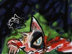 ambiguous_gender anthro blood bodily_fluids crying gore lying on_front solo tears wounded naircat domestic_cat felid feline felis mammal 2014 4:3 sketch