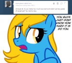 blonde_hair blue_body blue_fur cutie_mark female fur hair solo text unknown_artist hasbro internet_explorer microsoft my_little_pony internet_explorer_(character) equid equine horse mammal pony english_text