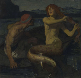 5_fingers areola athletic athletic_human athletic_male biceps black_hair boat bottomwear breasts brush brushing brushing_hair bubble clothed clothed_human clothed_male clothing comb_(brush) deltoids duo eyebrows female female_humanoid fin fingers green_body green_fin green_scales hair hairbrush half-closed_eyes headgear headkerchief headwear holding_brush holding_comb holding_hairbrush holding_object kerchief leaning leaning_forward lips long_hair looking_aside male male_human markings mountain narrowed_eyes navel night nipples nude nude_female nude_humanoid oar open_mouth orange_hair outside personal_grooming pink_areola pink_lips pink_nipples red_body red_headkerchief red_kerchief red_scales red_spots ribs rock scales sea short_hair shorts sitting skinny_female skinny_humanoid sky small_breasts split_form spots spotted_body spotted_scales star starry_sky styling_hair tail tail_fin teeth topless topless_human topless_male vehicle water watercraft white_bottomwear white_clothing white_shorts maurice_greiffenhagen public_domain animal_humanoid fish fish_humanoid human humanoid humanoid_merfolk mammal marine marine_humanoid merfolk 1918 20th_century ancient_art dark_theme formal_art hi_res oil_painting_(artwork) painting_(artwork) traditional_media_(artwork) traditional_painting_(artwork)