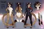 4_toes 5_fingers anthro brown_hair feet female fingers fur hair markings off/on orange_eyes smile solo spots spotted_body spotted_fur standing toes aimi sawyer_(aimi) cheetah felid feline mammal 2020 digital_media_(artwork) model_sheet