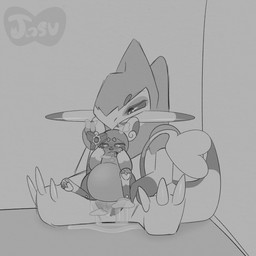 blush bodily_fluids bow_accessory breath claws cum cum_in_vagina cum_inflation cum_inside duo female finger_claws genital_fluids hand_on_face inflation looking_down male male/female musk on_lap panting pawpads paws penetration penile penile_penetration sitting sitting_on_lap size_difference size_queen sketchy toe_claws tusks jasucharm kinktober_2025 nintendo pokemon alolan_form alolan_raichu fraxure generation_5_pokemon generation_7_pokemon pokemon_(species) regional_form_(pokemon) 1:1 2025 absurd_res digital_drawing_(artwork) digital_media_(artwork) greyscale hi_res monochrome