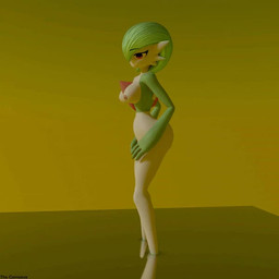 3_fingers areola breasts butt eyebrow_through_hair eyebrows eyelashes female fingers genitals green_body green_hair hair looking_at_viewer multicolored_body multiple_angles navel nipples not_furry nude red_eyes simple_background solo translucent translucent_hair vulva white_body the_corrosive nintendo pokemon gardevoir generation_3_pokemon pokemon_(species) 1:1 3d_(artwork) animated digital_media_(artwork) no_sound short_playtime turntable_(animation) video