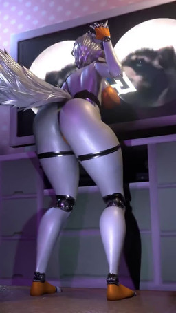anthro anus barely_visible_nipples big_breasts big_tail bouncing_butt breasts butt ear_piercing ear_ring female fur genitals glistening glistening_body hair innie_vulva machine medium_hair music nipples orange_body orange_fur piercing ring_piercing solo tail thick_thighs vulva watching_video white_body white_fur white_hair wide_hips mrs_dexie sound_warning mayosplash_(modeler) five_nights_at_freddy's five_nights_at_freddy's_world pedro_pedro_pe scottgames sister_location lolbit_(fnaf) animatronic mammal procyonid raccoon robot robot_anthro 3d_(artwork) 3d_animation 9:16 animated digital_media_(artwork) full-length_portrait hi_res high_framerate meme portrait short_playtime sound spanish_audio webm