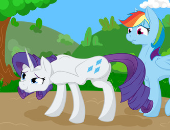 2013 blue_eyes cloud cutie_mark duo equine female feral friendship_is_magic fur geomancing grass hair horn horse my_little_pony outside pegasus pony purple_eyes purple_hair rainbow_dash_(mlp) rarity_(mlp) scratching sky tree unicorn white_fur wings
Rating: Safe
Score: 8
User: 2DUK
Date: April 27, 2013