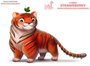 ambiguous_gender beady_eyes black_eyes candy chocolate dessert feral food fruit fur humor plant pun red_body red_fur simple_background solo strawberry visual_pun white_background white_body white_fur piper_thibodeau felid food_creature hybrid mammal pantherine tiger digital_media_(artwork) digital_painting_(artwork) painting_(artwork)