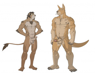 abs anthro balls biceps big_muscles body_hair brown_fur brown_hair chest_tuft circumcised claws duo erection feline fur green_eyes hair happy_trail humanoid_penis kangaroo lion male mammal marsupial muscles nipples nude pecs penis pose smoking standing superslickslasher tan_fur tattoo toe_claws toned tuft uncut
Rating: Explicit
Score: 18
User: destinos
Date: November 20, 2011 abs anthro balls biceps big_muscles body_hair brown_fur brown_hair chest_tuft circumcised claws duo erection feline fur green_eyes hair happy_trail humanoid_penis kangaroo lion male mammal marsupial muscles nipples nude pecs penis pose smoking standing superslickslasher tan_fur tattoo toe_claws toned tuft uncut
Rating: Explicit
Score: 18
User: destinos
Date: November 20, 2011