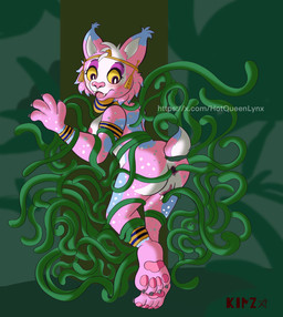 anthro anus blue_body blush bodily_fluids bracelet breasts butt claws clothed clothing crown ear_piercing ear_ring egyptian egyptian_clothing feet female finger_claws forced forest fur genital_fluids genitals hair headgear jewelry jungle looking_back nipples nude open_mouth pawpads paws penetration piercing pink_body pink_fur plant raised_tail rape ring_piercing sex simple_background solo surprised tail teeth tentacle_in_vagina tentacle_penetration tentacle_rape tentacle_sex tentacles tiara toe_claws toes tongue tree vaginal vaginal_penetration vulva white_body kimz hatysa felid feline lynx mammal digital_media_(artwork) hi_res