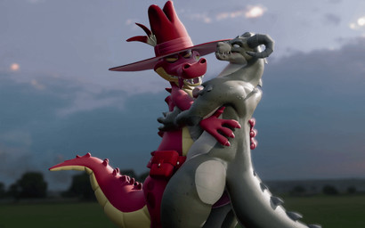 anthro aroused aroused_face aroused_male aroused_smile belly clothing duo erection genitals hat hat_only headgear headgear_only headwear headwear_only male male/male mostly_nude penis pupils red_body red_scales scales sex slit_pupils standing standing_sex tongue tongue_out yellow_belly yellow_underbelly henrycharizardboi fallout microsoft henry_(henrycharizardboi) scraps alligator alligatorid crocodilian deathclaw reptile scalie 16:10 3d_(artwork) 3d_animation animated blender_(artwork) blender_eevee_(artwork) digital_media_(artwork) widescreen