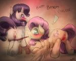 ! 2014 anus blush butt duo english_text equine female feral fluttershy_(mlp) friendship_is_magic fur group hair horn lesbian looking_at_viewer mammal my_little_pony panties panties_down pegasus pink_hair purple_hair pussy rarity_(mlp) stool surgicalarts text underwear unicorn white_fur wings yellow_fur
Rating: Explicit
Score: 9
User: lemongrab
Date: April 13, 2014