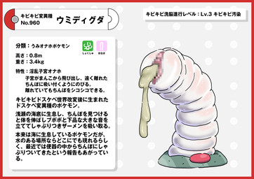 bodily_fluids border cum cum_in_vagina cum_inside female genital_fluids genitals red_body red_border red_nose solo text vulva white_body nikunigushii nintendo pokemon generation_9_pokemon pokemon_(species) wiglett absurd_res censored hi_res japanese_text mosaic_censorship translation_request
